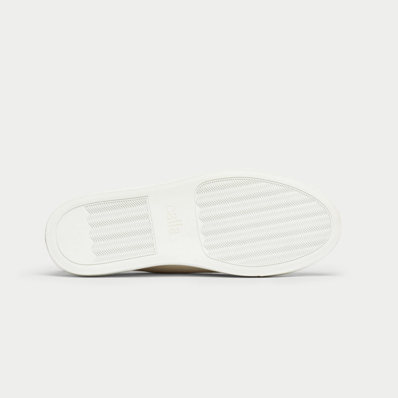 Star - White Grain Leather Wide Fit Trainers-8