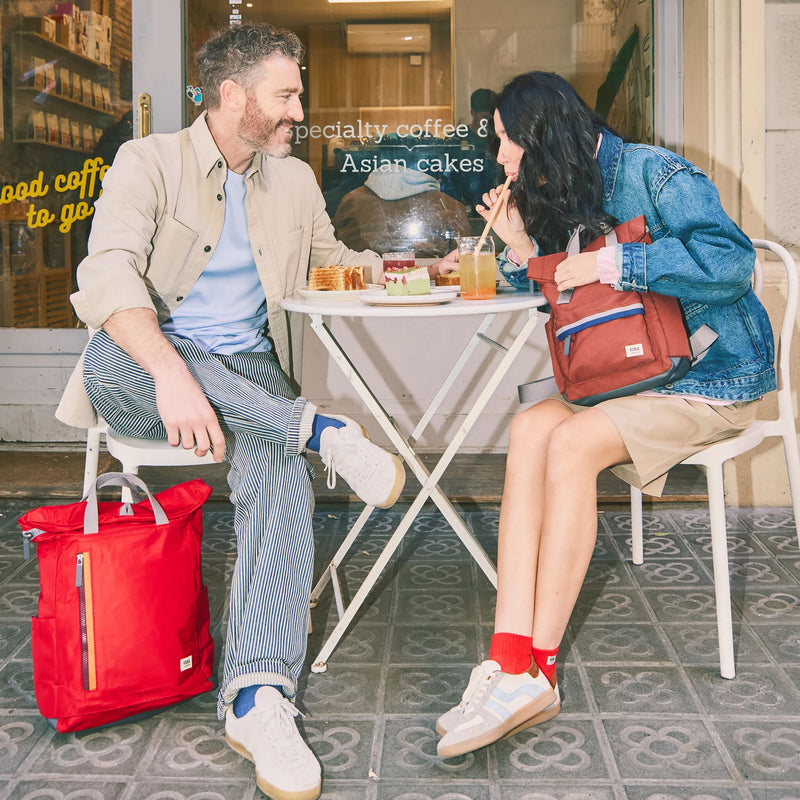 Camden J Backpack in Cranberry Stripe-2
