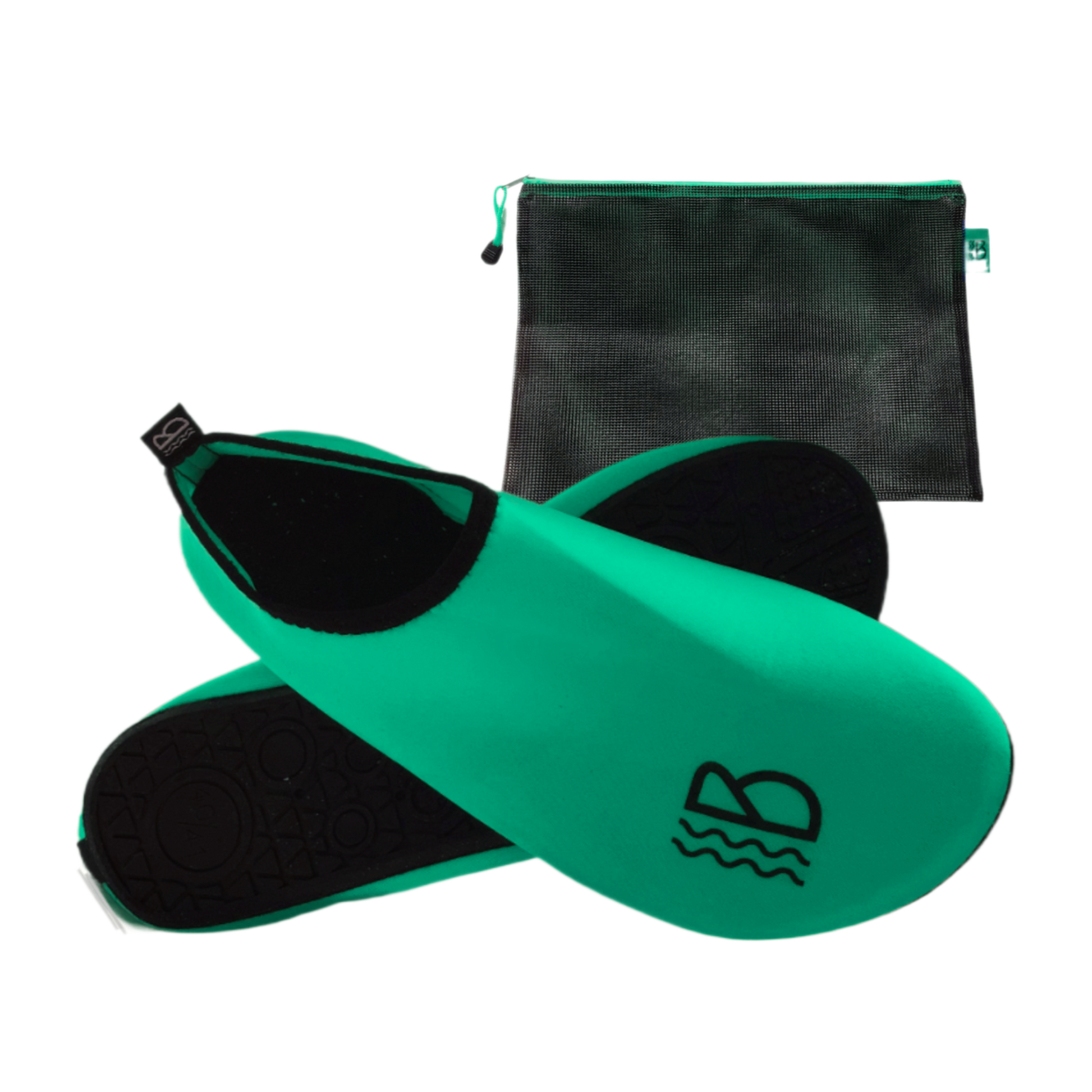 Sea Green Water Shoes with Mesh Storage Bag - Holiday Essentials-1