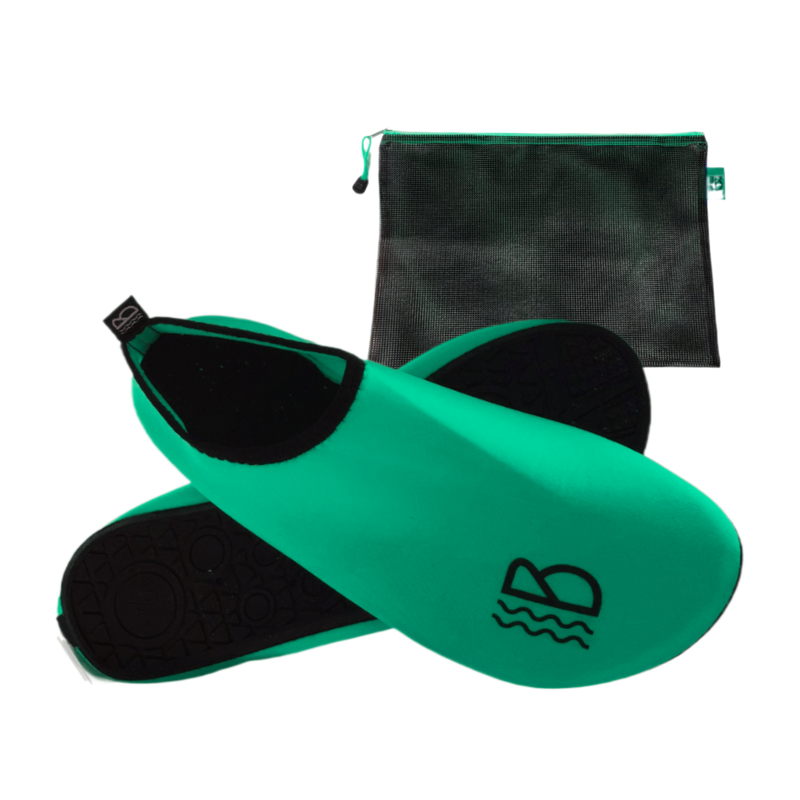 Sea Green Water Shoes with Mesh Storage Bag - Holiday Essentials-1