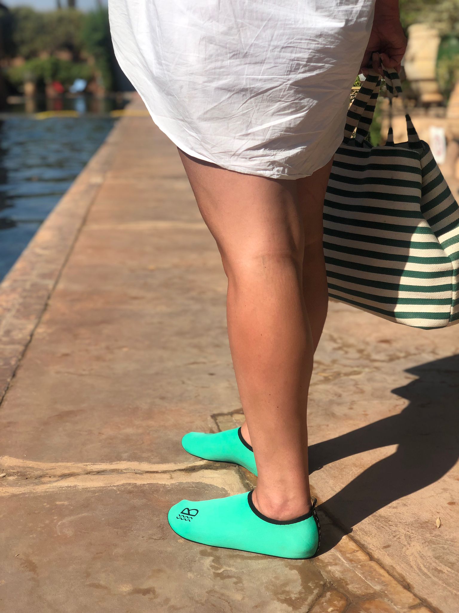 Sea Green Water Shoes with Mesh Storage Bag - Holiday Essentials-18