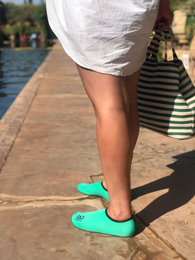 Sea Green Water Shoes with Mesh Storage Bag - Holiday Essentials-18