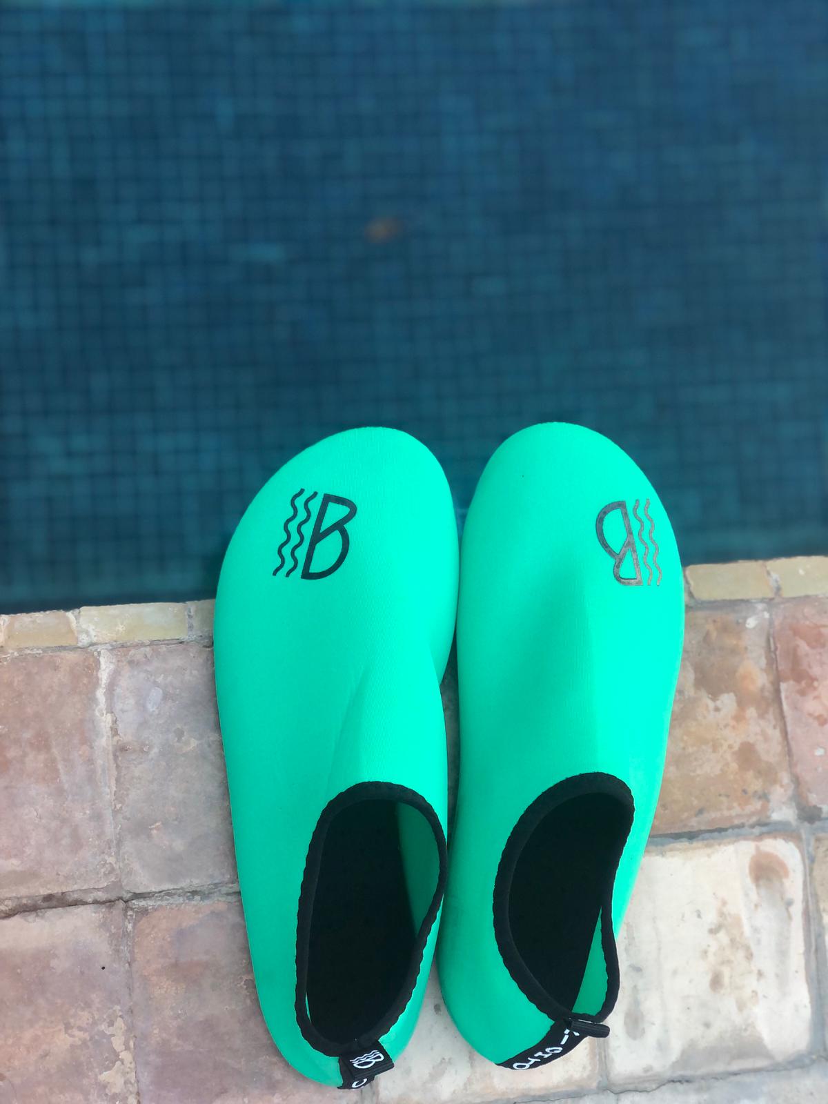 Sea Green Water Shoes with Mesh Storage Bag - Holiday Essentials-17