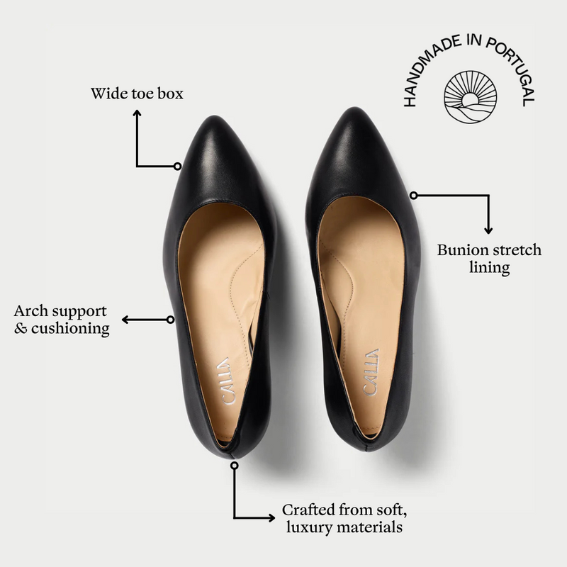 Ava - Black Leather Courts-7