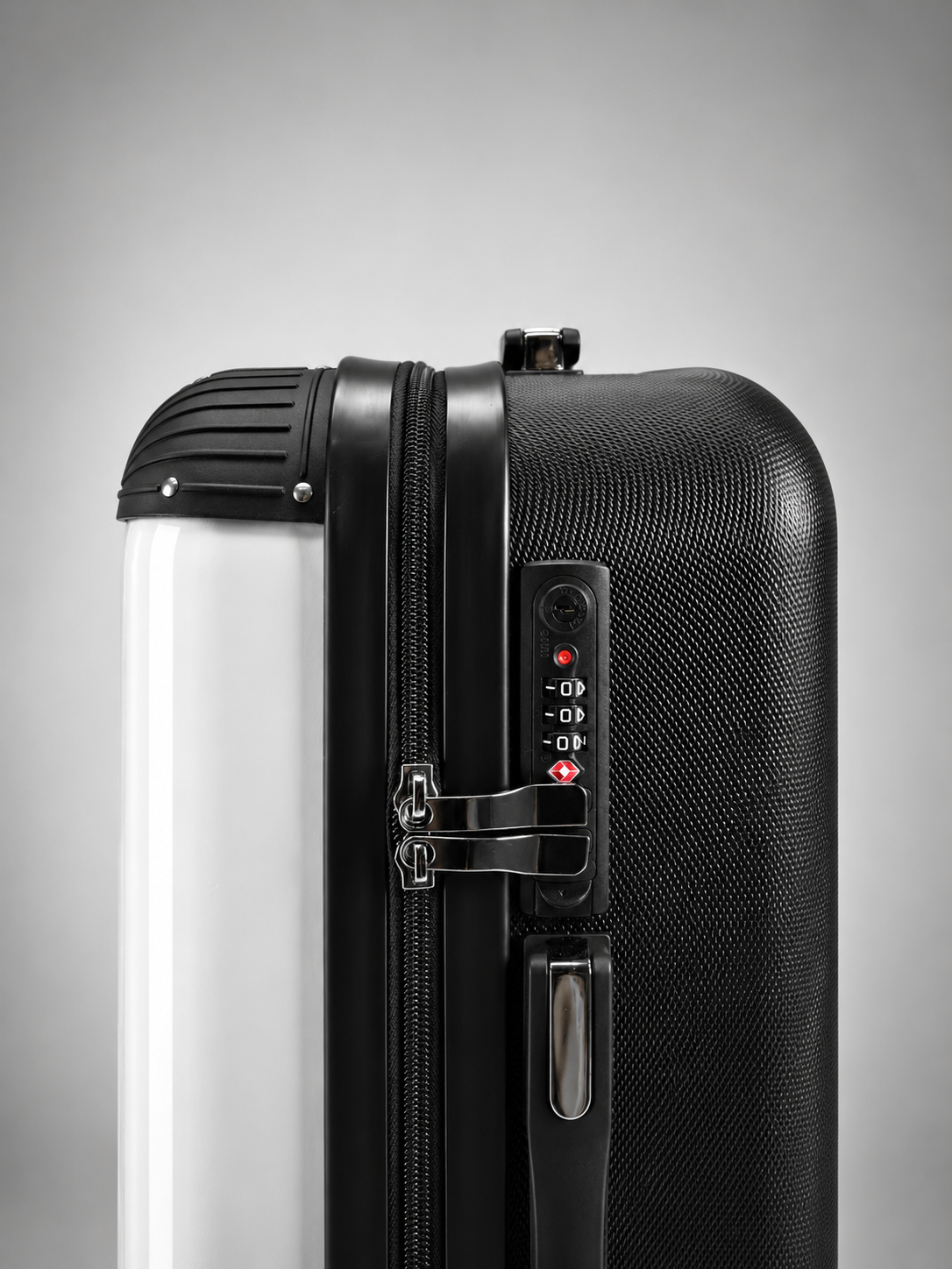 Adriatic Catch with Black Font Initial Personalised Suitcase-3