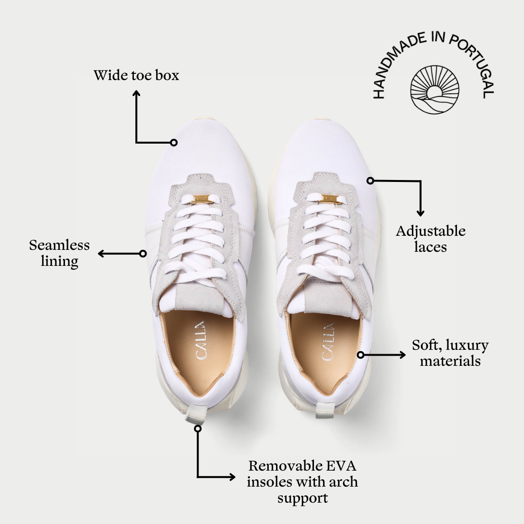 Cosmos - Chunky-Sole White Wide Fit Trainers-7