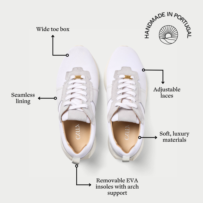Cosmos - Chunky-Sole White Wide Fit Trainers-7
