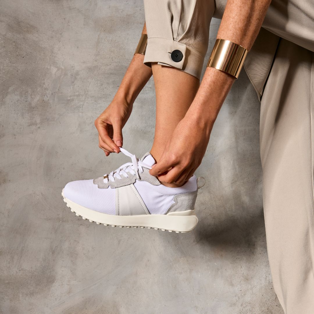 Cosmos - Chunky-Sole White Wide Fit Trainers-2