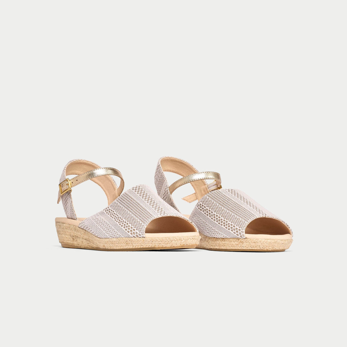 Francesca - Ivory & Silver Lace Espadrilles-4