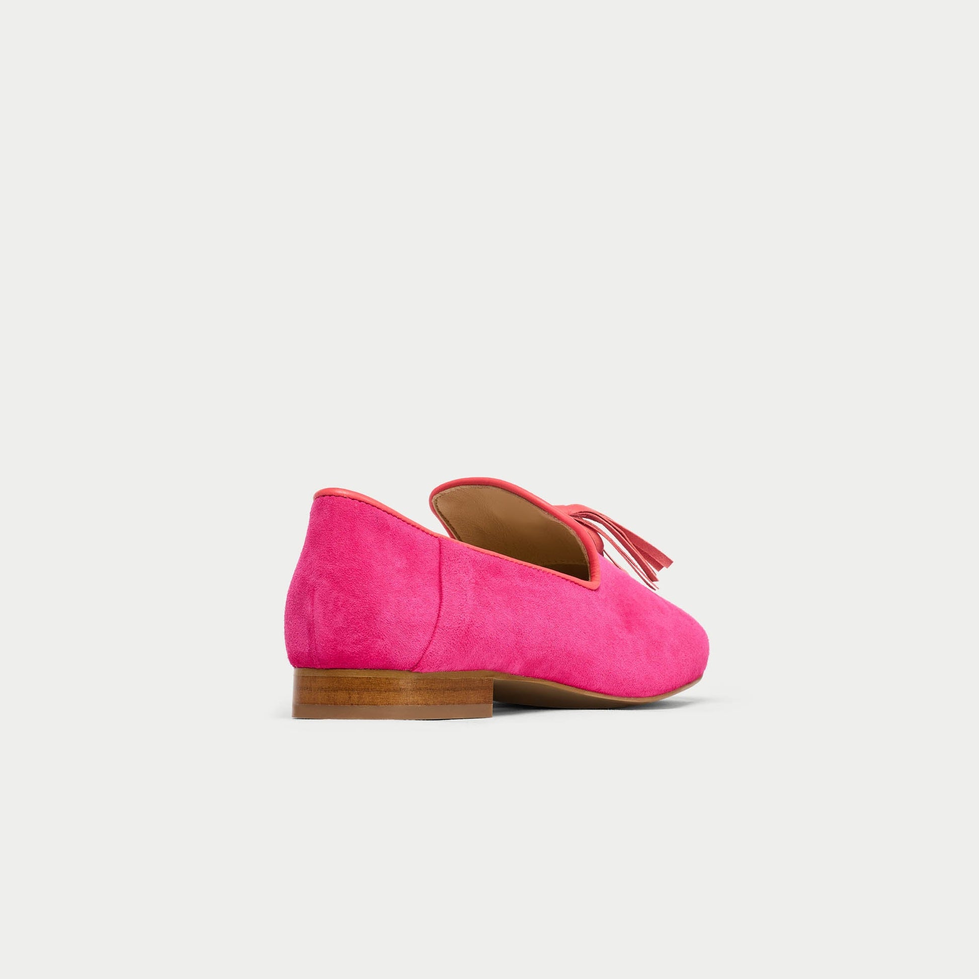Freya - Fuchsia Suede Loafers-6