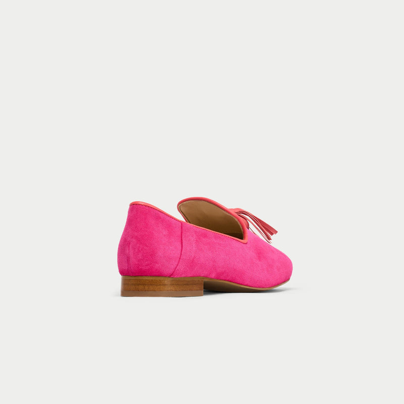 Freya - Fuchsia Suede Loafers-6