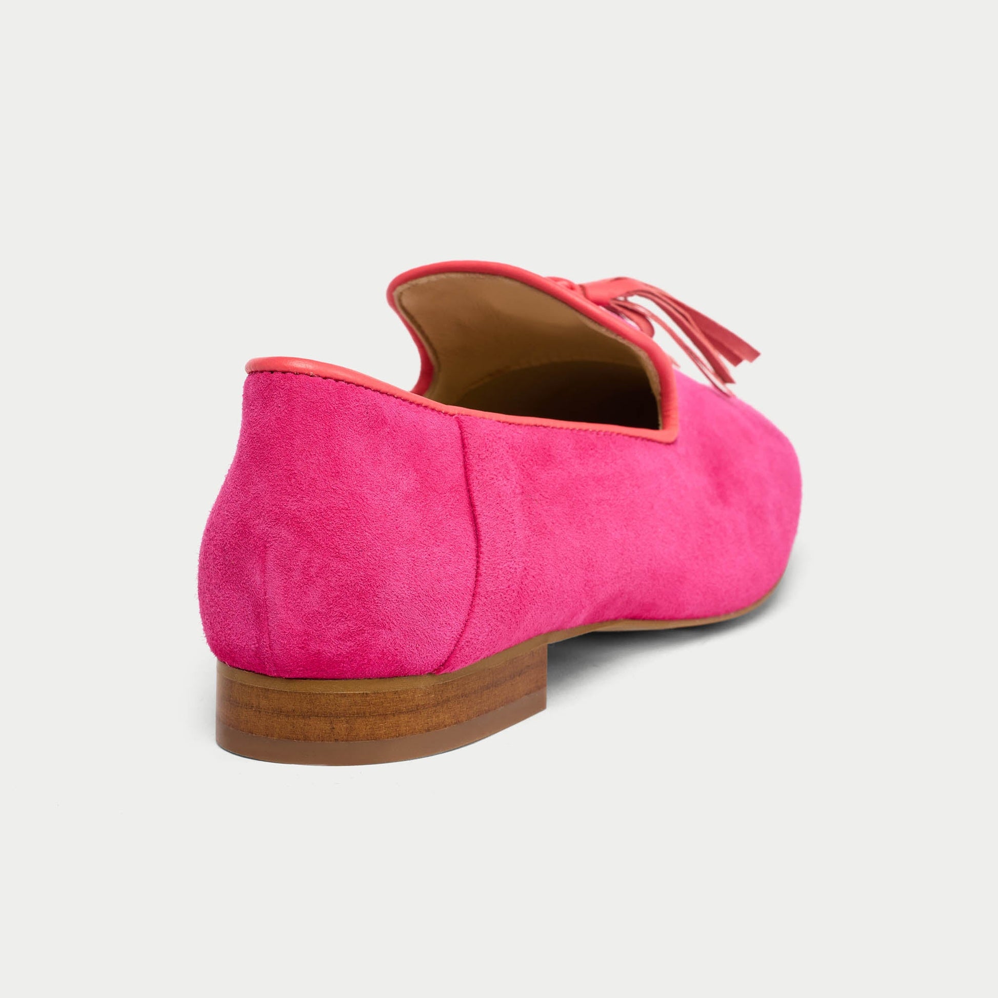 Freya - Fuchsia Suede Loafers-4