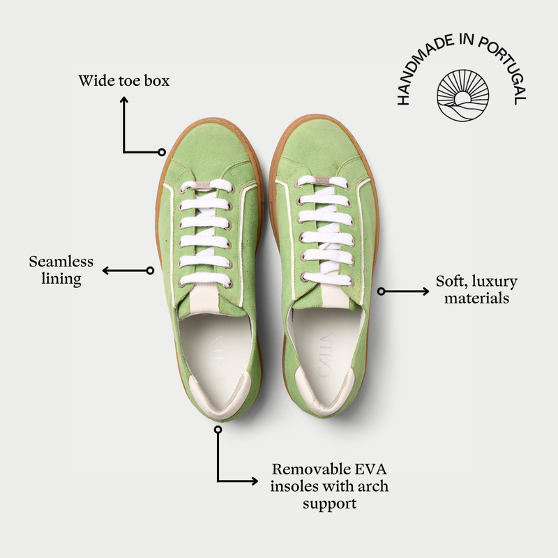 Star - Matcha Suede Wide Fit Trainers-9