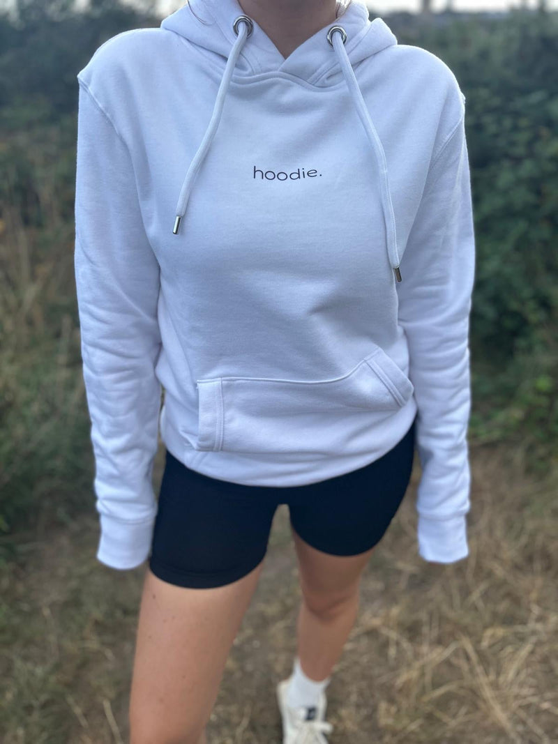 simple. hoodie. white.-5