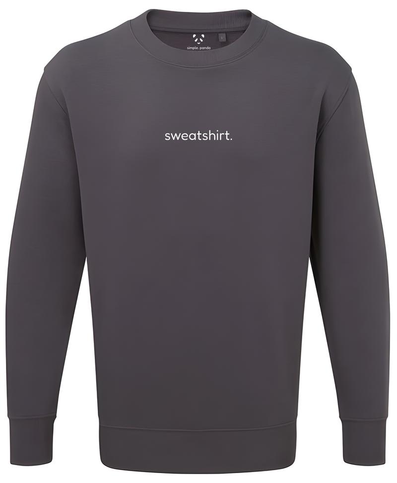 simple. sweatshirt. snug. charcoal.-1