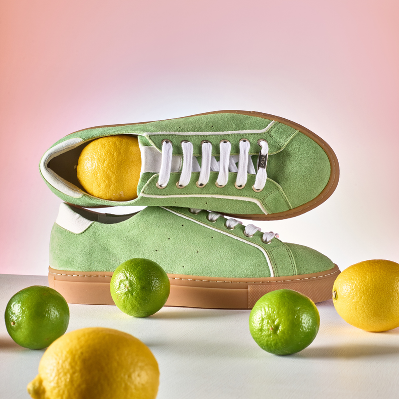 Star - Matcha Suede Wide Fit Trainers-10
