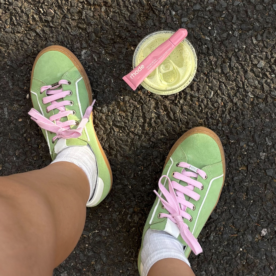 Star - Matcha Suede Wide Fit Trainers-5