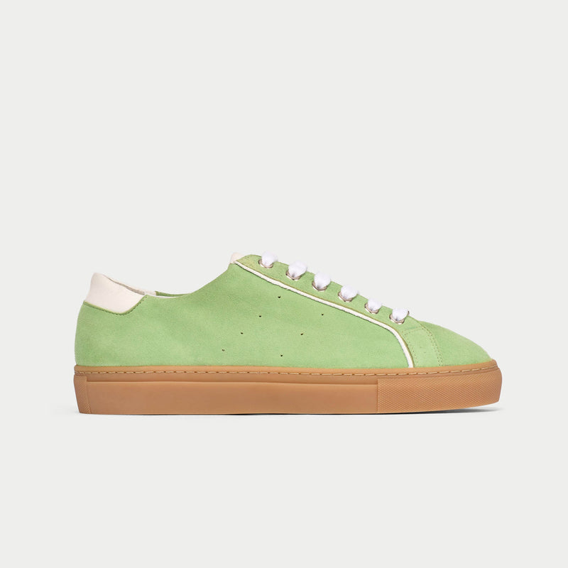 Star - Matcha Suede Wide Fit Trainers-2