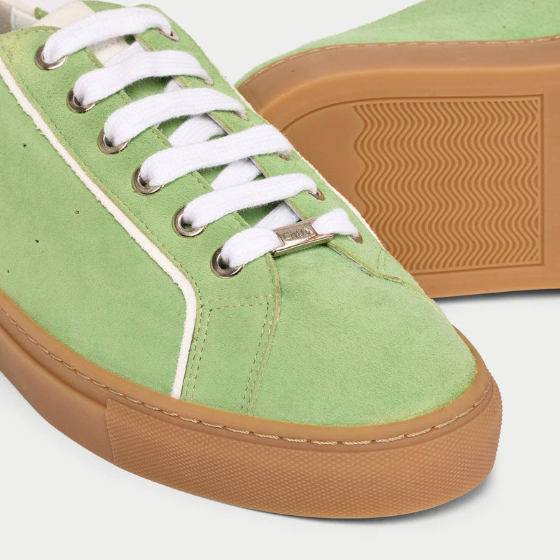 Star - Matcha Suede Wide Fit Trainers-6