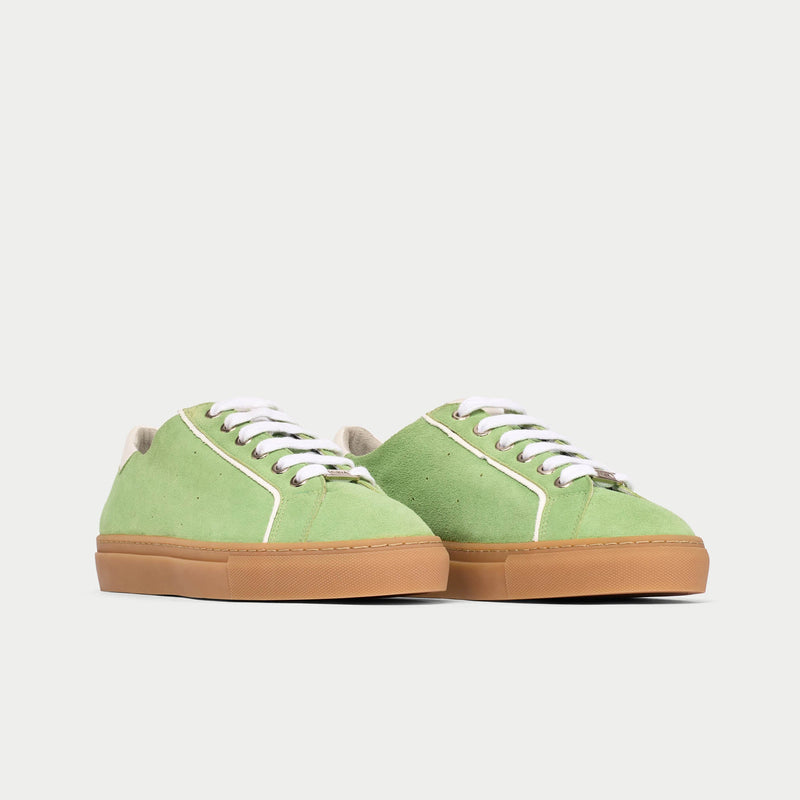 Star - Matcha Suede Wide Fit Trainers-4