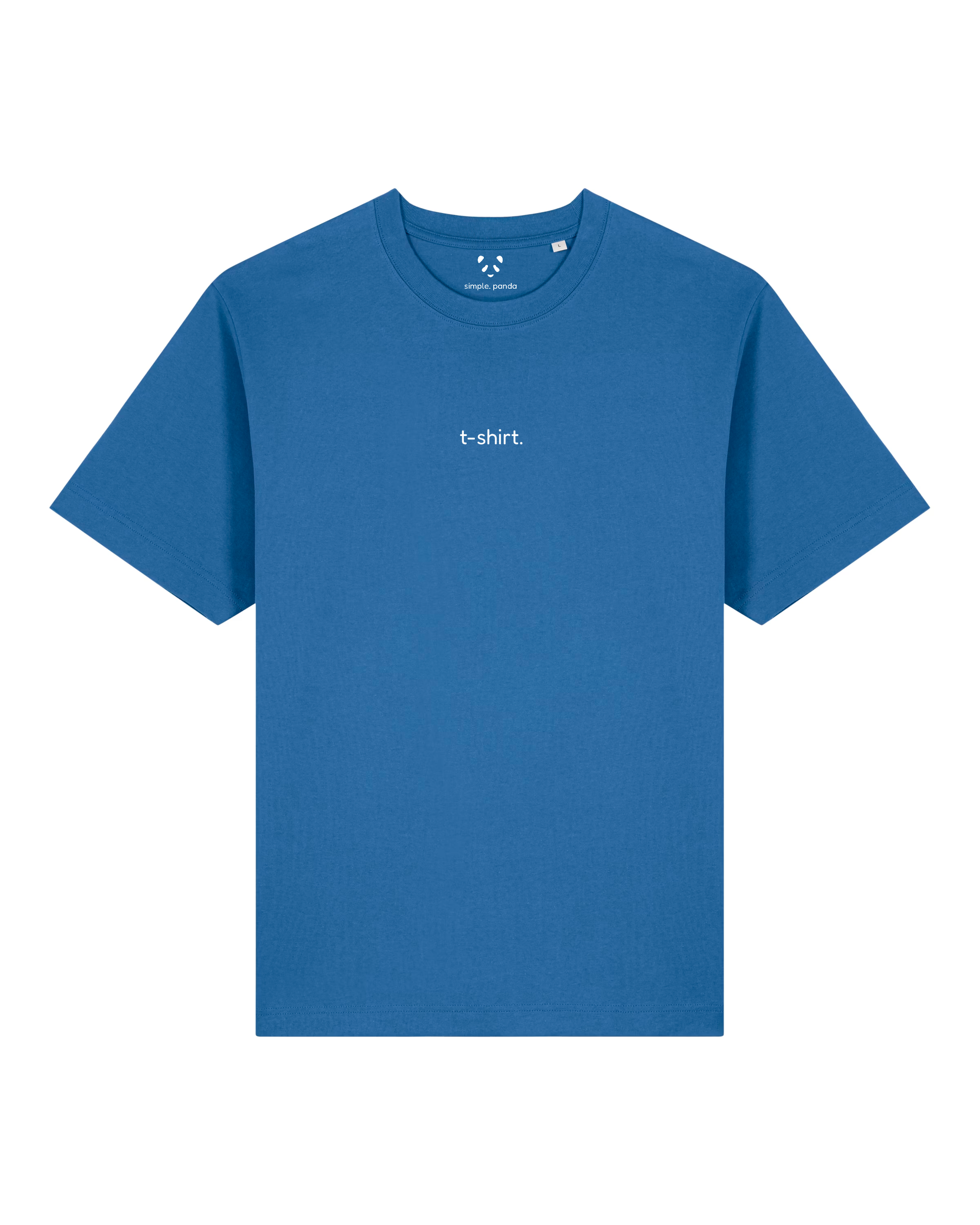 simple. t-shirt. mindful-blue.