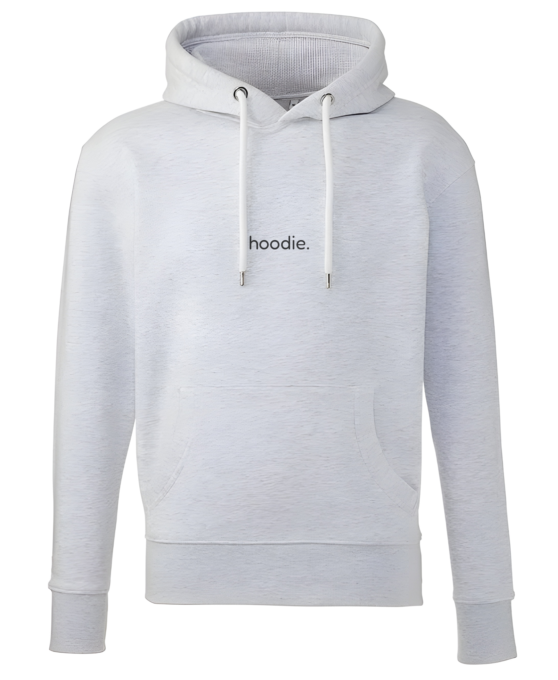 simple. hoodie. waffle. ash-grey.