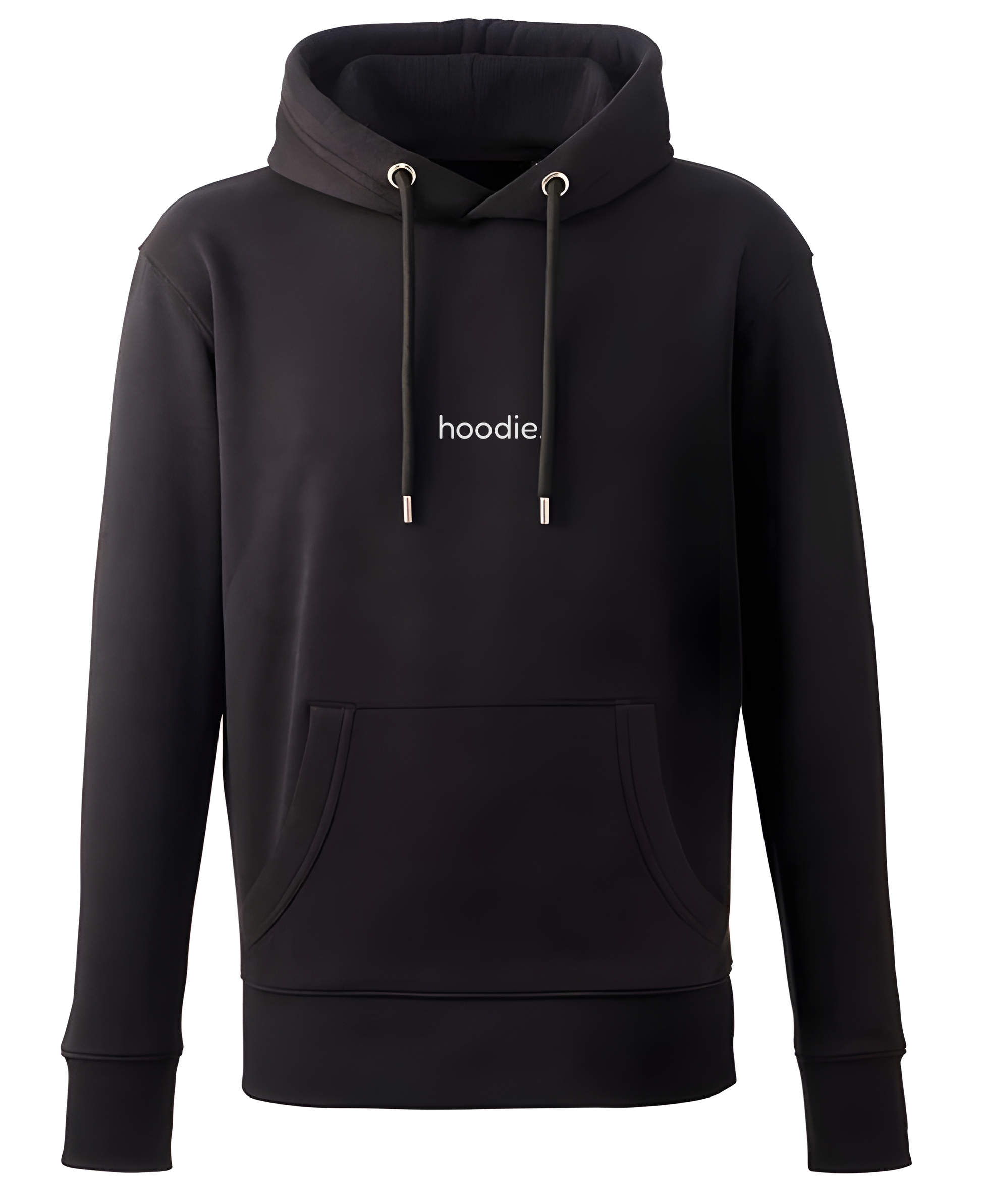 simple. hoodie. waffle. black.-1
