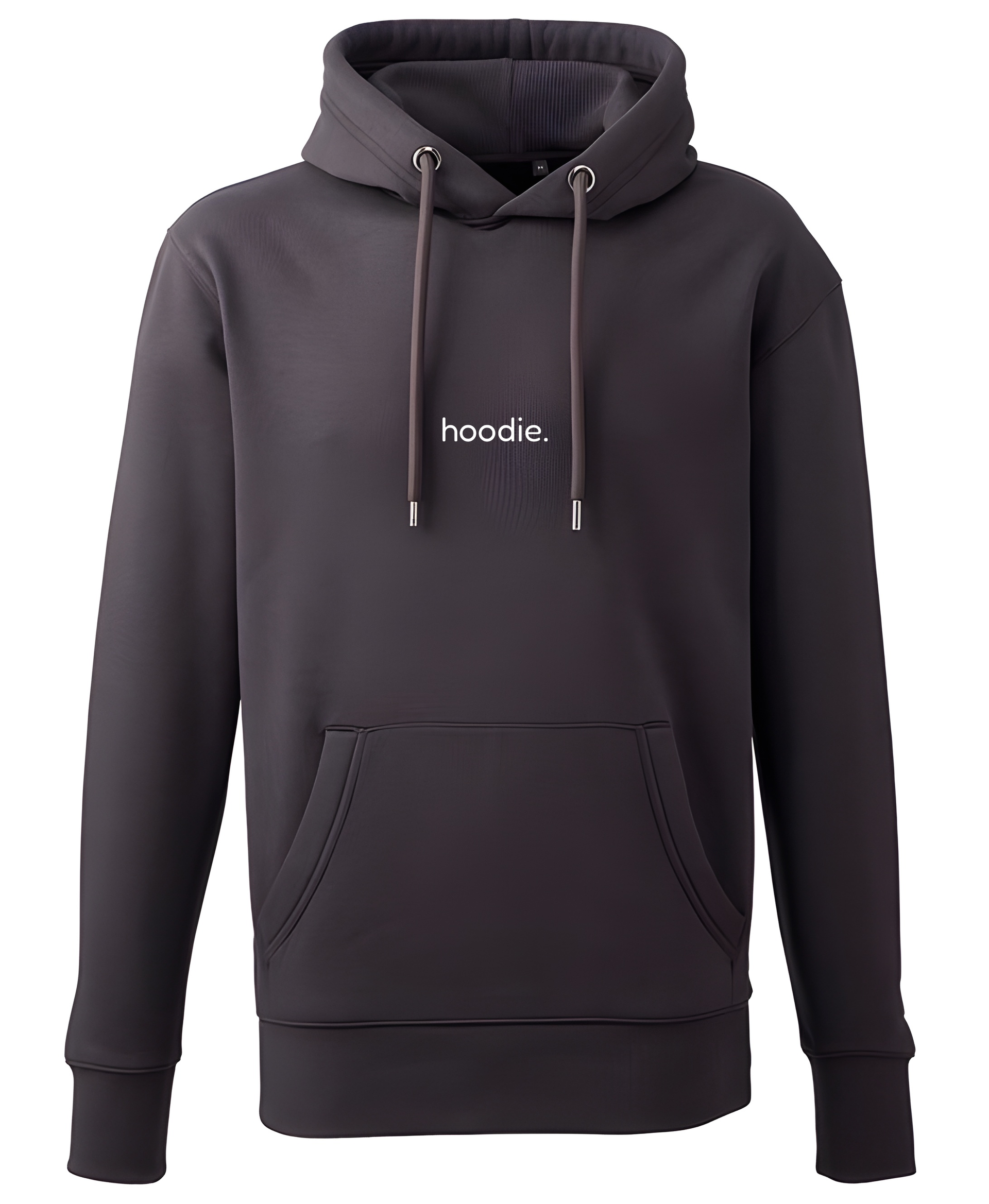 simple. hoodie. waffle. charcoal.