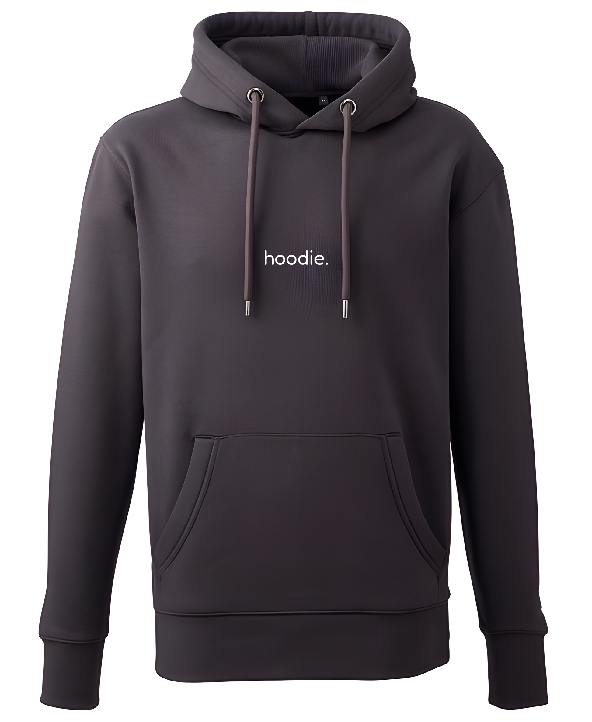 simple. hoodie. waffle. charcoal.-1