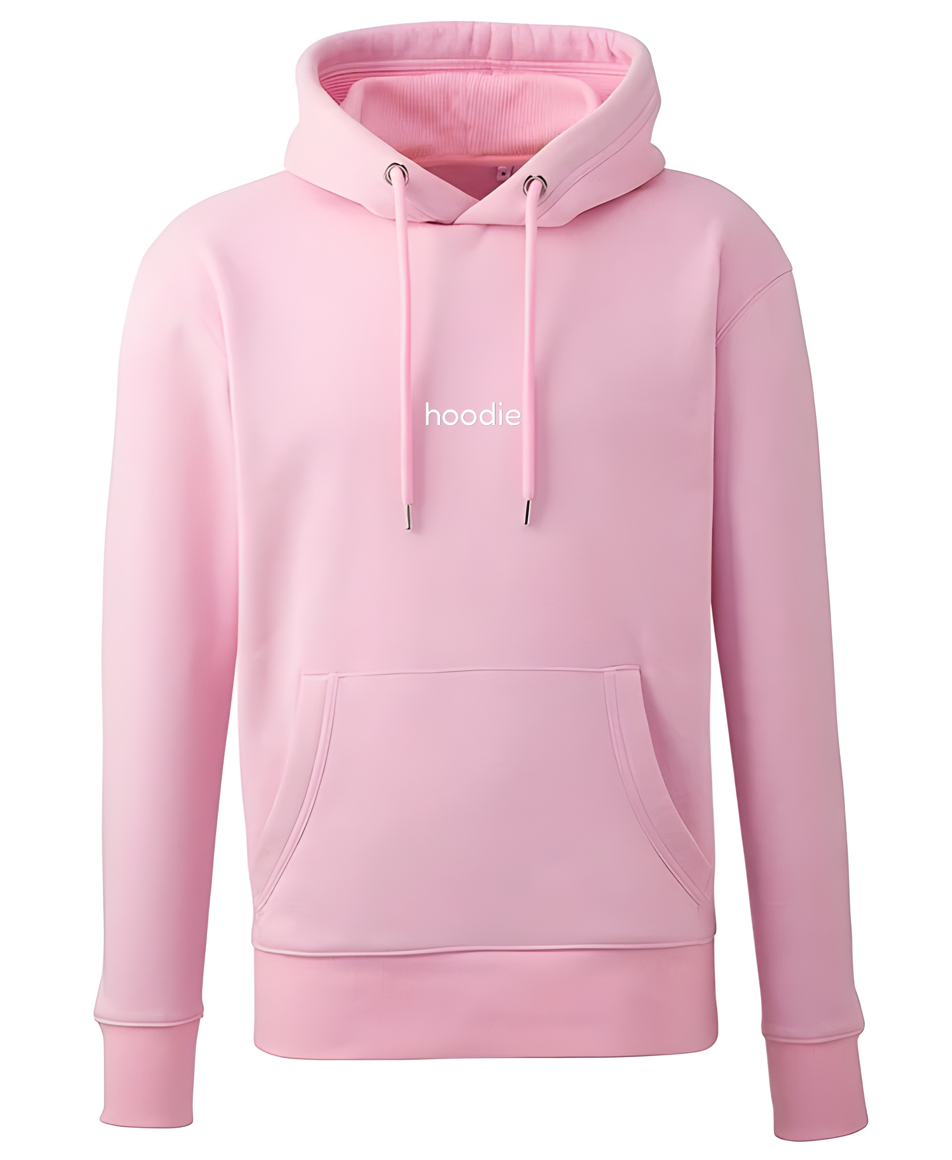 simple. hoodie. waffle. pink.