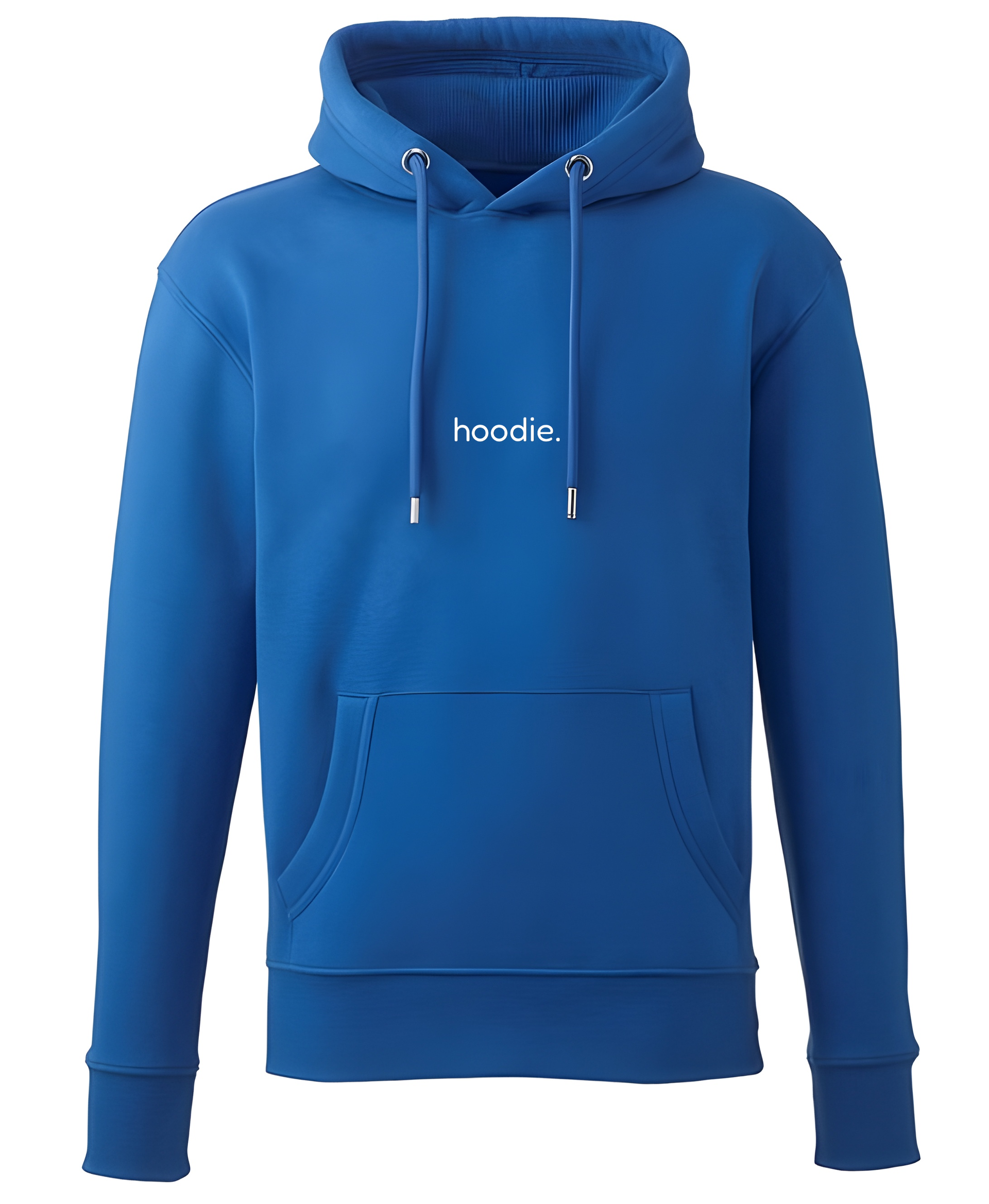 simple. hoodie. waffle. royal.