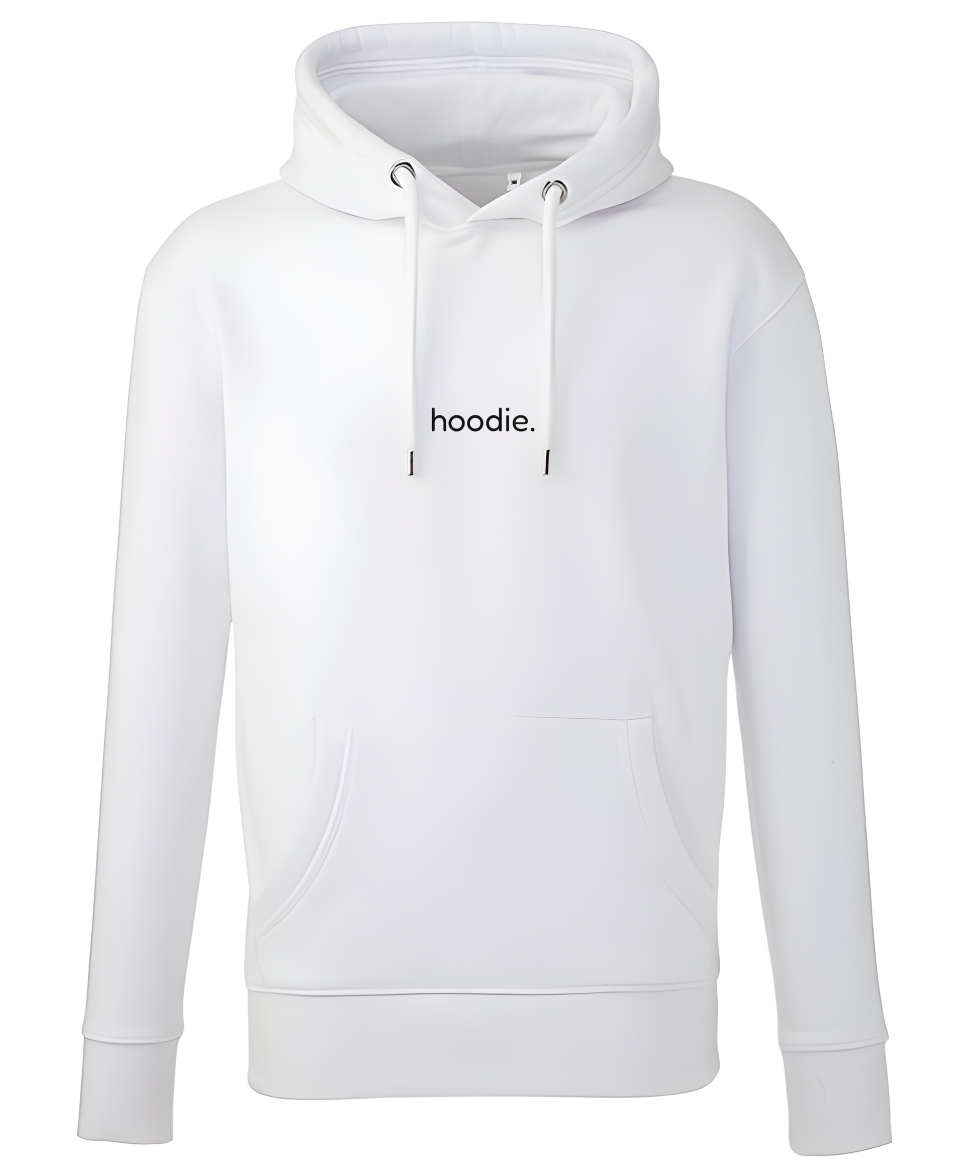 simple. hoodie. waffle. white.