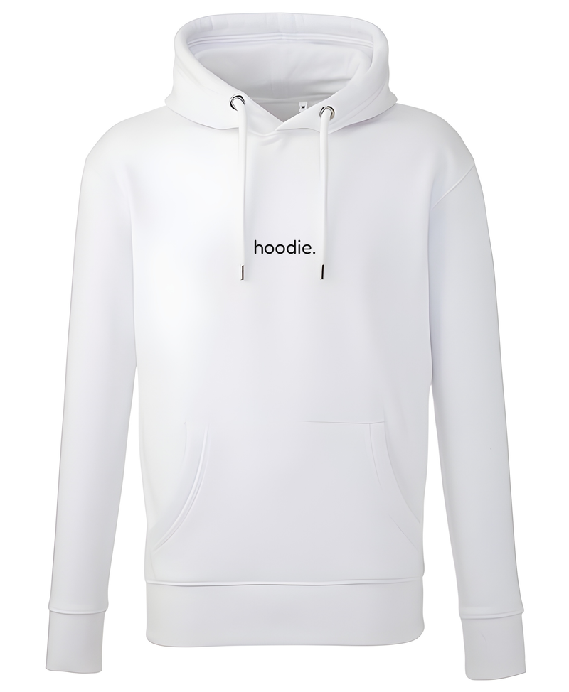 simple. hoodie. waffle. white.-1